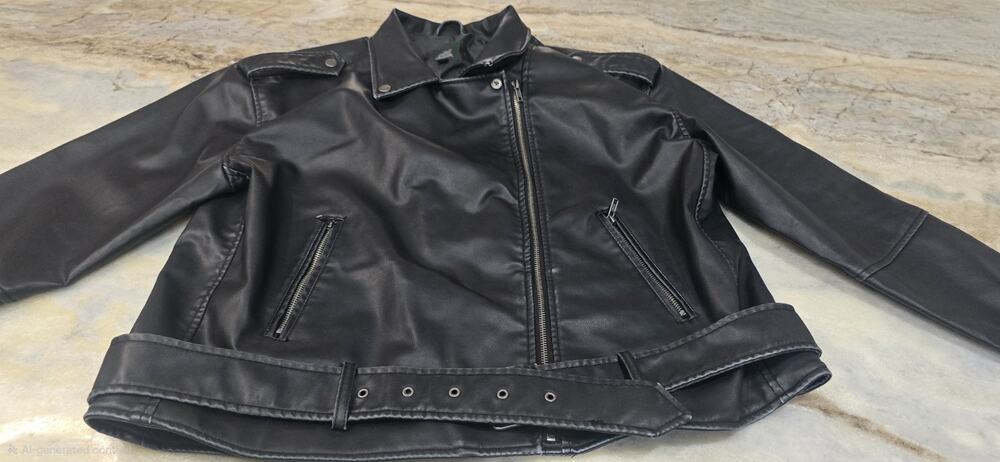Wild Fable Women's Faux Leather Bomber Jacket Size XL NWT